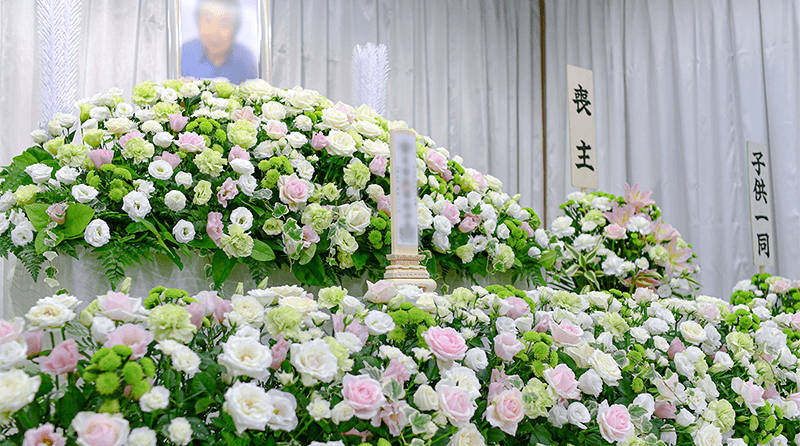 江東区の葬儀社である"心に遺るお葬式"が施行する家族葬の風景