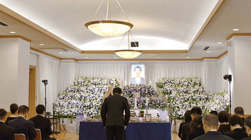 江東区の葬儀社である"心に遺るお葬式"が施行する一般葬の風景